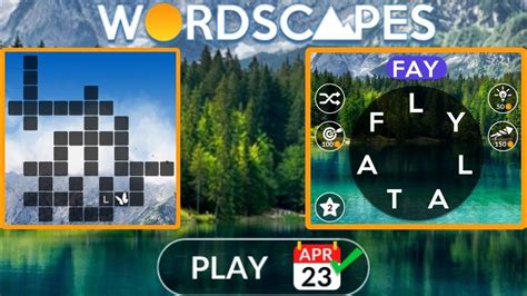 wordscapes daily puzzle april 23 2021